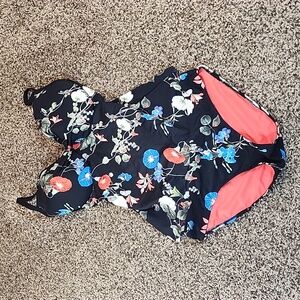 2pc swimsuit size 14 beautiful floral print